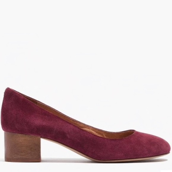 Madewell Shoes - New Madewell Ella Pumps in Merlot G1968 size 7